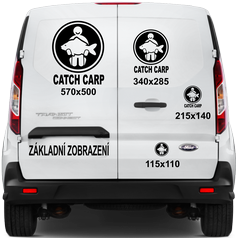 Rybářská samolepka CATCH CARP